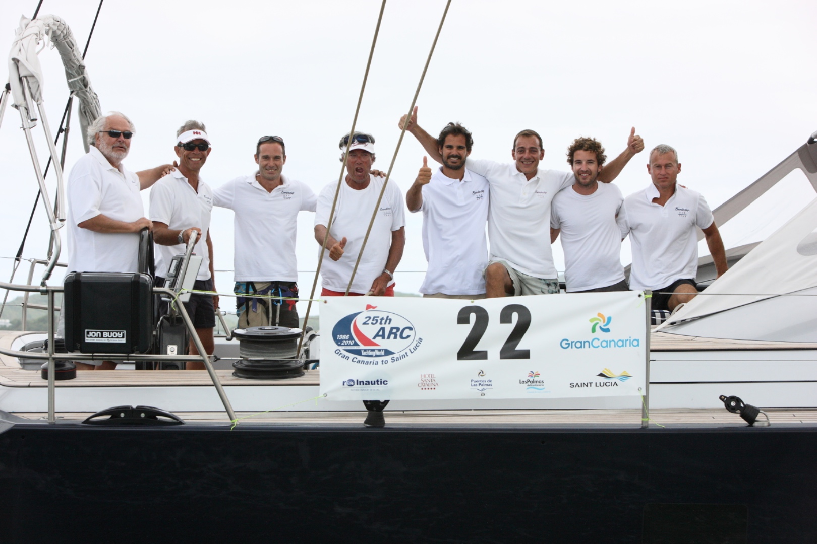 2010 ARC Rally victory crew, Saint Lucia
