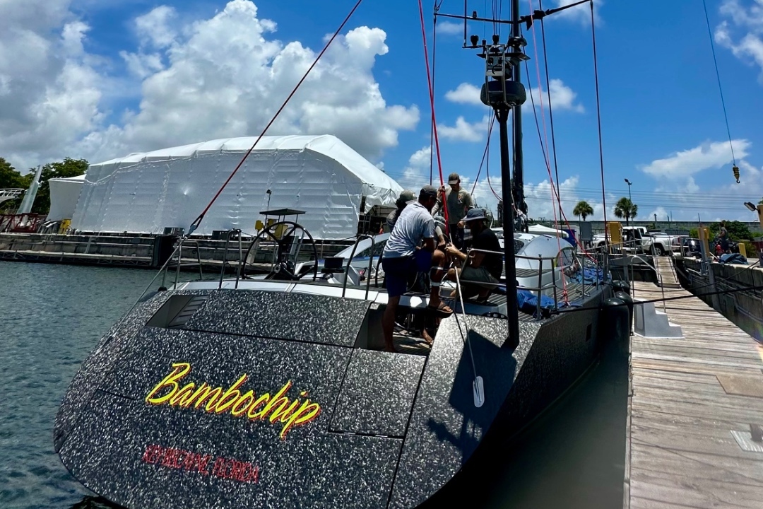 At Derektor Shipyard, Florida